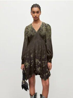 ALLSAINTS Esta Gaia Ombre Mini Dress